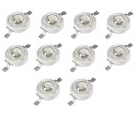 10x Dioda mocy power LED 1W 300mA zielona