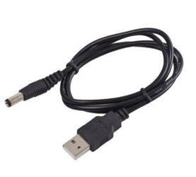 Kabel USB Adapter z wtykiem 2.1/5.5 l z przewodem 100cm