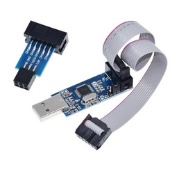 Programator USB ASP ISP ATMEL AVR +Taśma + Adapter