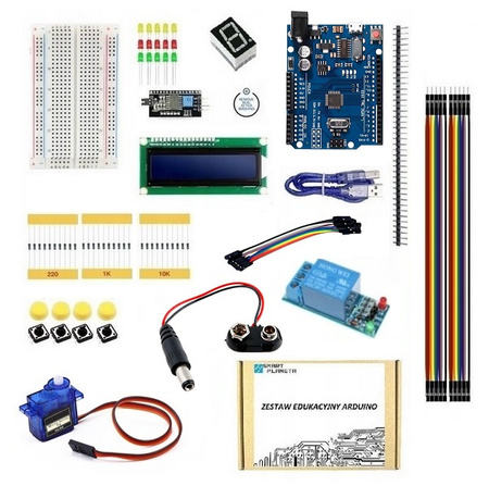 Zestaw startowy ARDUINO do nauki programowania KIT UNO CH340 Podstawowy