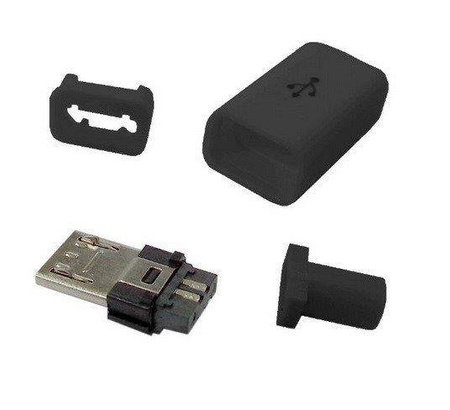 Wtyk micro USB typu B montowany na kabel